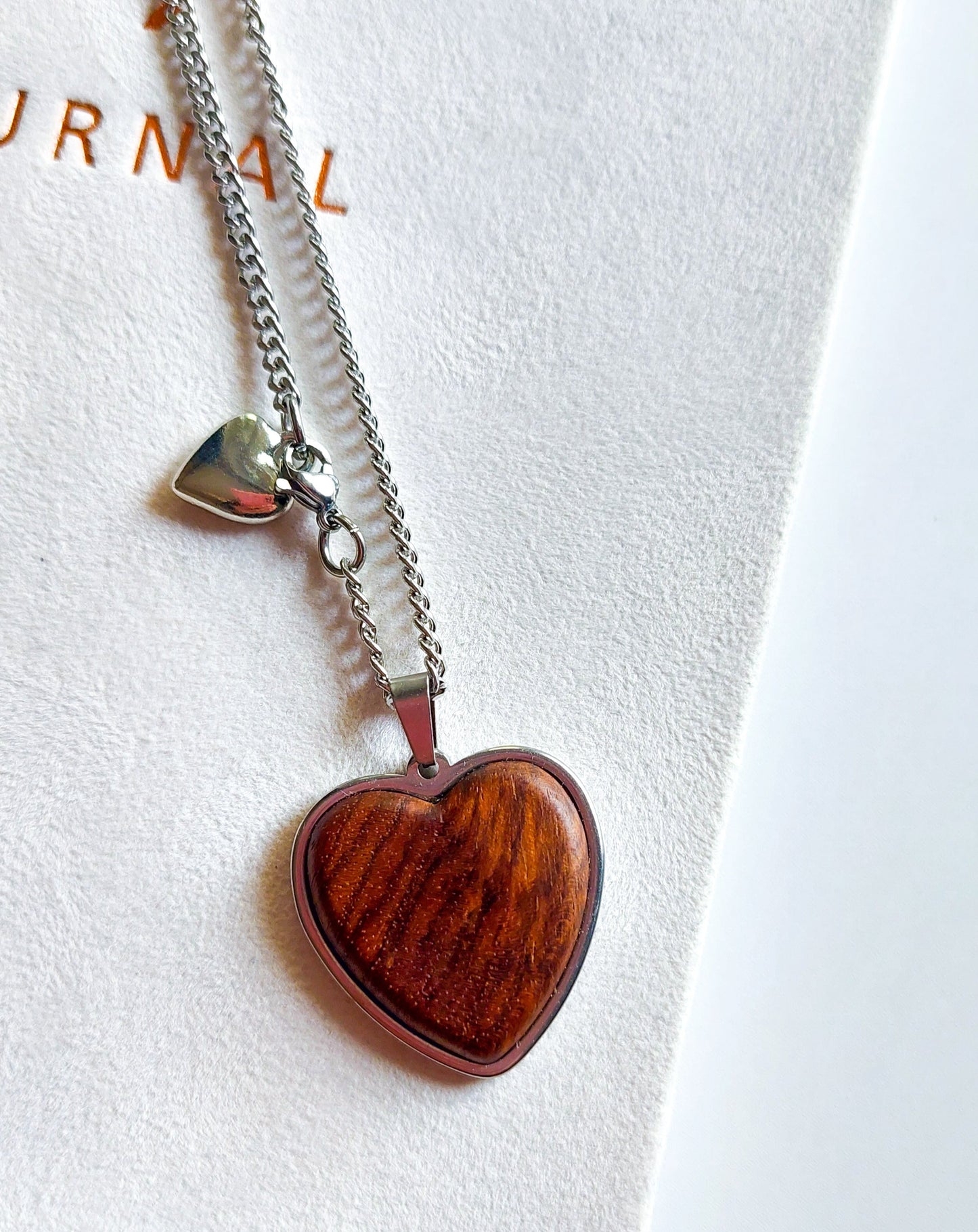 Double heart necklace - Remember who you are